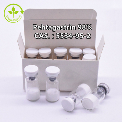 98% Pentagastrin CAS 5534-95-2 σκόνη 10 Mg/Bottle
