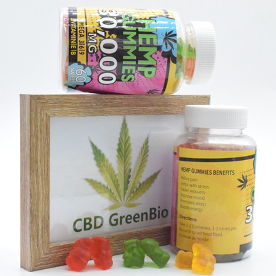 25mg ευρεία ανησυχία φάσματος CBD Gummies που απελευθερώνει το οργανικό ασφάλιστρο
