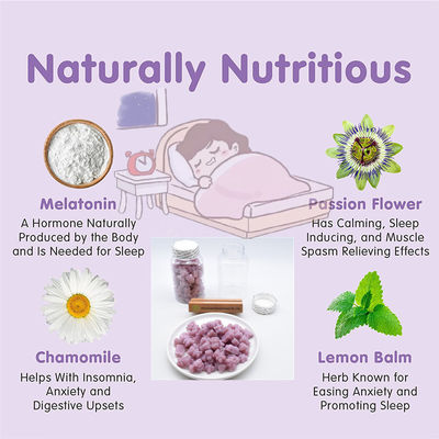 Η βιταμίνη ύπνου Gummy αντέχει για τους ενηλίκους βελτιώνει την ποιότητα ύπνου