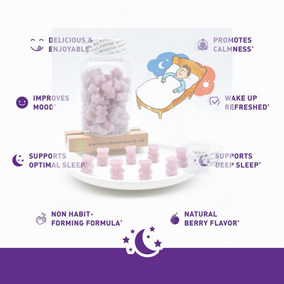 Η βιταμίνη ύπνου Gummy αντέχει για τους ενηλίκους βελτιώνει την ποιότητα ύπνου