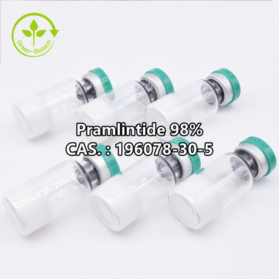 Οξικό άλας CAS 196078-30-5 10Mg/Bottle συσκευασίας 98% Pramlintide μπουκαλιών πενικιλίνης