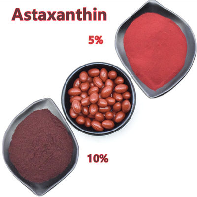 Καθαρή φυσική Astaxanthin αποσπασμάτων Haematococcus Pluvialis σκόνη 1% - 10%