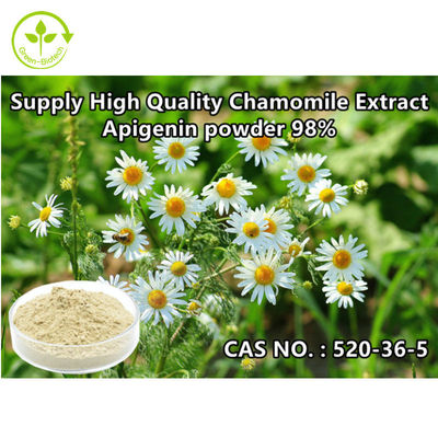 Apigenin αποσπασμάτων Chamomile εκχυλισμάτων φυτού CAS 520-36-5 φυσική σκόνη 98%