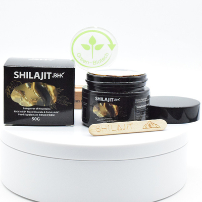 Ιδιωτική ετικέτα Οργανική ρητίνη Shilajit Pure Himalayan 30g 50g Ακατέργαστη χύδη ρητίνης Shilajit