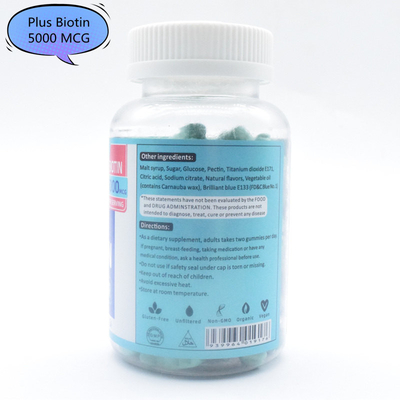 5000MCG η αύξηση τρίχας αντέχει Gummies άλφα Tocopheryl γλουτένης το ελεύθερο οξικό άλας Dl
