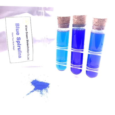 Καθαρή Phycocyanin Spirulina χρωματισμών τροφίμων του ISO φυσική μπλε αξία σκονών E18