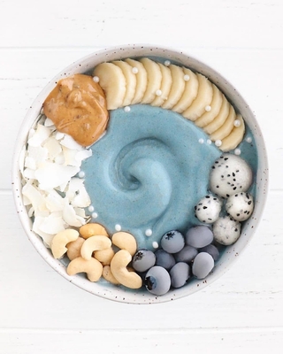 Μπλε γλουτένη Spirulina Vegan ελεύθερη για την πρωτεϊνική θρεπτική ουσία κύπελλων 60%-70% Acai